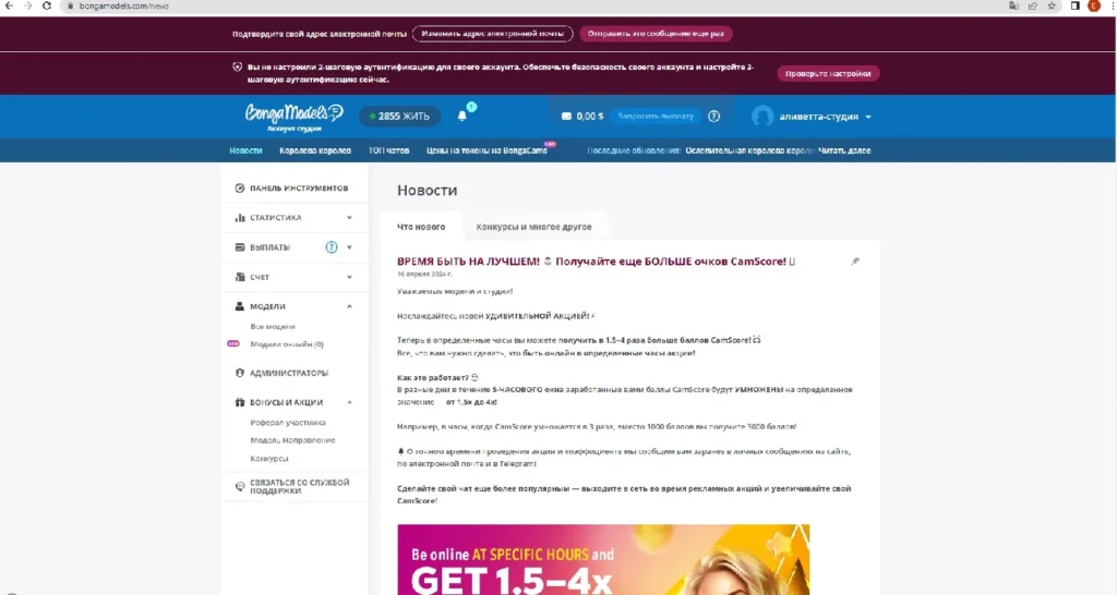 Скриншот BongaCam