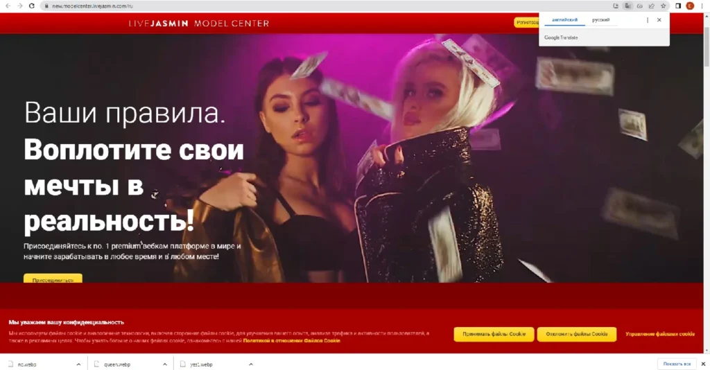 Скриншот LiveJasmin
