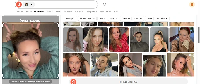 Скриншот яндекс поиск по фото